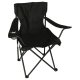 LUARO Folding Camping and Fishing Chair, Black