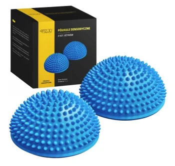 4Fizjo 104 Sensory Half Balls for Rehabilitation, 2 pcs, Blue