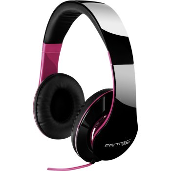 Накладные наушники Fantec SHP-250AJ, черно-розовые