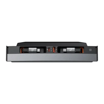 Baseus T-Space USB Hub for Tesla with Built-in Retractable Cables, Black