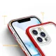 Hybrid Armor Clear 3 in 1 Case for iPhone 12 Pro Max, Red