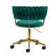 Swivel Salon Chair 4Rico QS-GW01G Velvet, Green