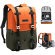 K&F Concept Urban Wander 20L Photo Backpack, Orange