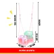 3-in-1 Baby and Toddler Swing Kruzzel Indoor Outdoor, Pastel