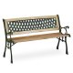 Garden Bench with Backrest 124x74x43 cm Sofotel Fusio