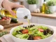Glass Gravity Oil and Vinegar Dispenser Bottle 510ml, White