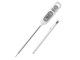 Digital Kitchen Meat Thermometer with LCD Display, White