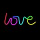 Светодиодная неоновая вывеска RGB LOVE FLRN01 с пультом Forever Light