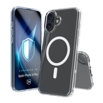 3mk Armor MagCase for iPhone 16 Plus, Transparent