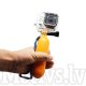 Floating Bobber Handy Grip with Wrist Strap and Thumb Screw for Gopro Hero 4 / 3+ / 3, yellow