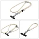 Tech-Protect C10S Crossbody Phone Lanyard (114 cm) + Wrist Strap (31 cm) - Beige Titanium