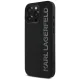 Karl Lagerfeld HC 3D Rubber Elongated Glitter iPhone 16 Pro Max Case - Black