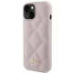 Guess iPhone 15 Case Quilted Metal Logo, Pink