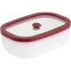 Berkel ICON Glass Vacuum Food Container 0.5L, White/Red