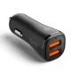 Spigen Essential EV302 2-Port 30W Car Charger, Black