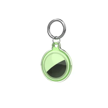Waterproof Case for Apple AirTag WAT-05-0Y6S with Carabiner, Green