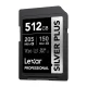 Lexar Professional SILVER PLUS SDXC 512GB Memory Card (LSDSIPL512G-BNNNG)
