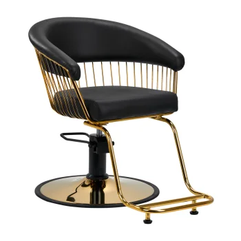 Gabbiano Lille Hairdressing Chair with Hydraulic Lift Black/Gold