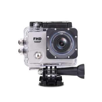 DV2400 Action Camera Video Recording Photo Shooting Recorder Waterproof + Accessories, White