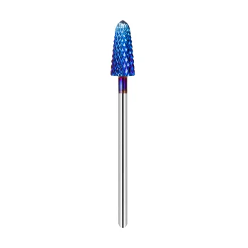 Exo Hard Blue Straight Cone Nail Drill Bit 03