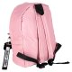 Single Compartment School Backpack for Teens, Pink