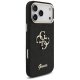 Guess Fixed Glitter Big 4G Metal Frame Phone Case Cover iPhone 17 Pro Max - black