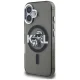Karl Lagerfeld iPhone 16 Case IML Glitter Karl & Choupette MagSafe, Black