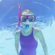 Bestway 24035-03 Snorkeling Set (Mask and Snorkel), Pink