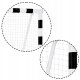 Neo-Sport NS-465 Football Goal 300x200x120 cm, Black-White