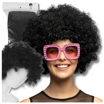 Bakalu AFRO CZARNE Black Afro Wig for Party and Carnival