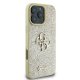 Guess Fixed Glitter Big 4G Case for iPhone 16 Pro - Gold