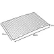 Ruhhy 24746 Metal Cooling and Icing Rack for Baking, 40x25 cm