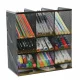 Metal Desk Organizer DA513 with 10 Compartments, Black