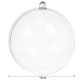 Ruhhy 10cm Transparent Fillable Christmas Baubles, 5 pcs