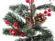Christmas Table Decoration Tree on Wooden Base, 30 cm
