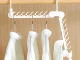 Folding Clothes Hanger Organizer, 16 Slots, White