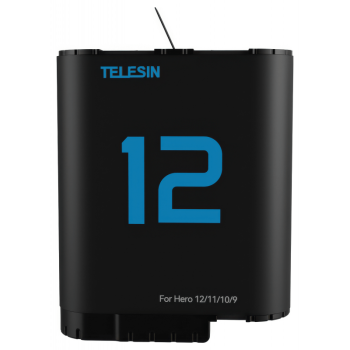 Telesin Power Bank and Charger for GoPro Hero 5-12 Batteries, 10000 mAh