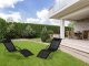 Multigarden LG033 Garden Lounger with Headrest, Black