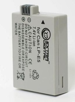 Replacement Battery for Canon LP-E5 1080mAh 7.4V