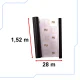 Matte self-adhesive film for furniture and surfaces, 1.52x28 m, black