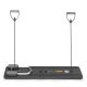 Foldable Pilates Reformer Board with LCD Display and Resistance Bands for Home Workout