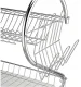 Double Metal Dish Dryer Rack Shelf