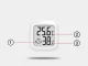 Digital Indoor Thermometer & Hygrometer (4.5 x 4.5 cm)