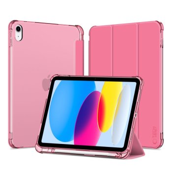 Tech-Protect SC Pen Hybrid Case for iPad 10 (2022), Pink/Transparent