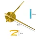DIY Adhesive Wall Clock 100-120 cm, Colorful with Gold Hands