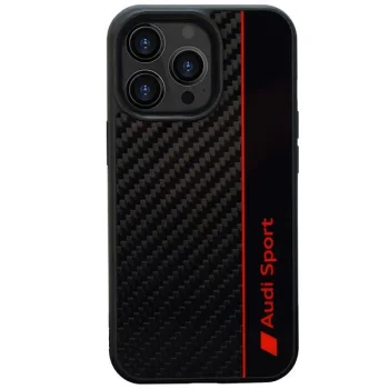 Audi Carbon Fiber Stripe Case for iPhone 13 / 13 Pro Black
