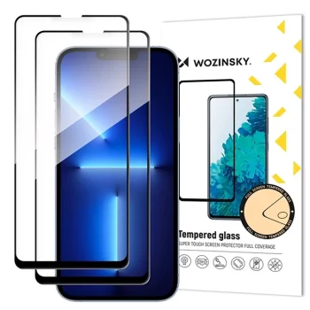 Wozinsky Samsung Galaxy S25 FE Tempered Glass Full Glue, 2 pcs.