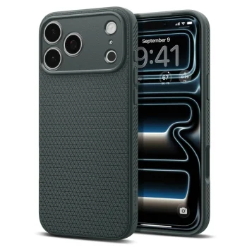 Spigen Liquid Air Case for iPhone 17 Pro, Green