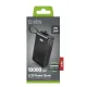 Sbs 10000 mAh 20W Power Bank with Built-in USB-C Cable, Black