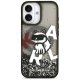 Karl Lagerfeld Liquid Glitter Choupette MagSafe Case for iPhone 17, Black